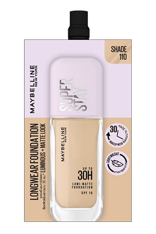 Maybelline Super Stay Lumi matte Foundation Sachet F 110