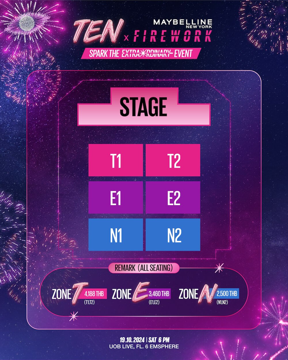 TEN x Firework – Spark the Extraordinary Event